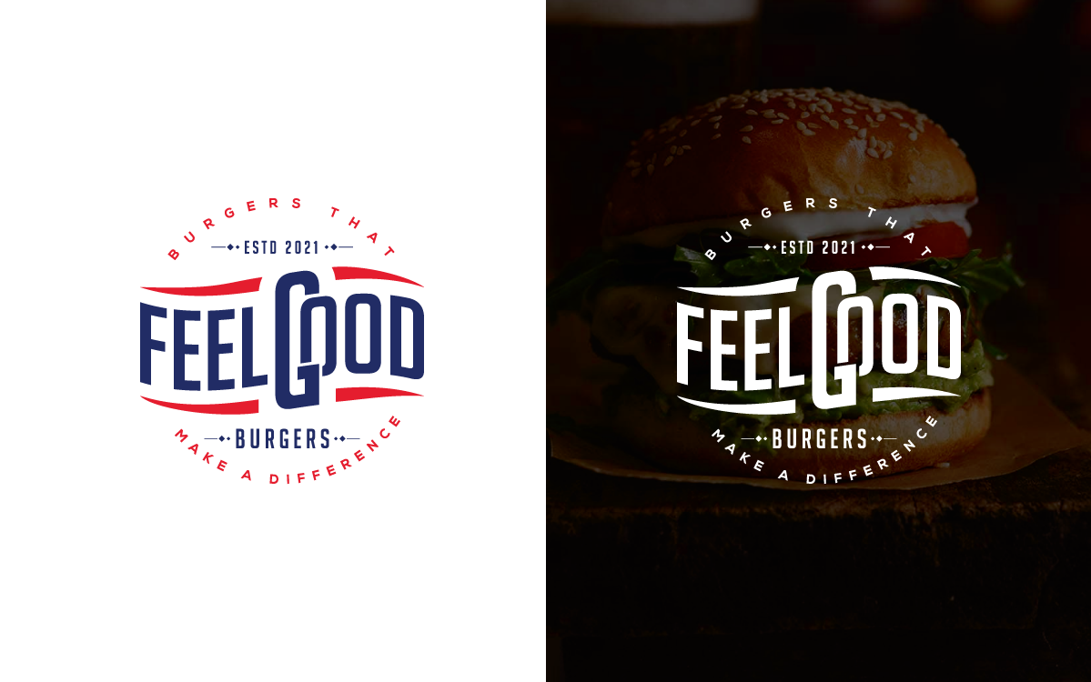 Logo-Design von step forward 2 für Feel Good Corp PTY LTD trading as Feel Good Burgers | Design #26052237