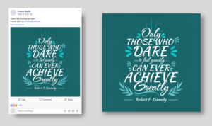 Beautiful Quotes For Social Media Posts | Diseño Gráfico por SAI DESIGNS