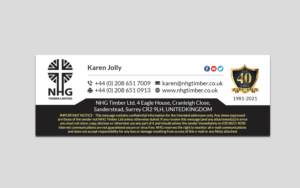 Diseño de Tarjeta de Presentación por Creations Box 2015 para NHG Timber Ltd | Diseño #26082947
