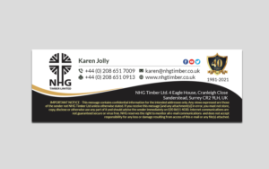 Business Card Design by Creations Box 2015 for NHG Timber Ltd | Design: #26082951