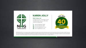 Business Card Design by chandrayaan.creative for NHG Timber Ltd | Design: #26067524