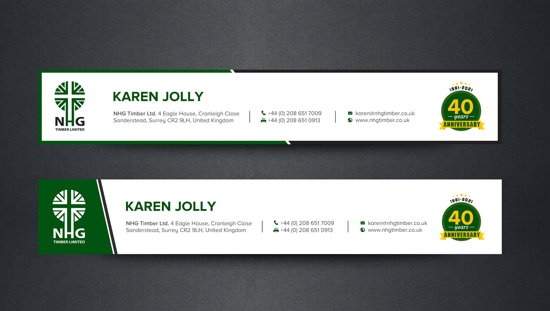 Business Card Design by chandrayaan.creative for NHG Timber Ltd | Design #26072648