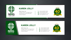 Business Card Design by chandrayaan.creative for NHG Timber Ltd | Design: #26072650