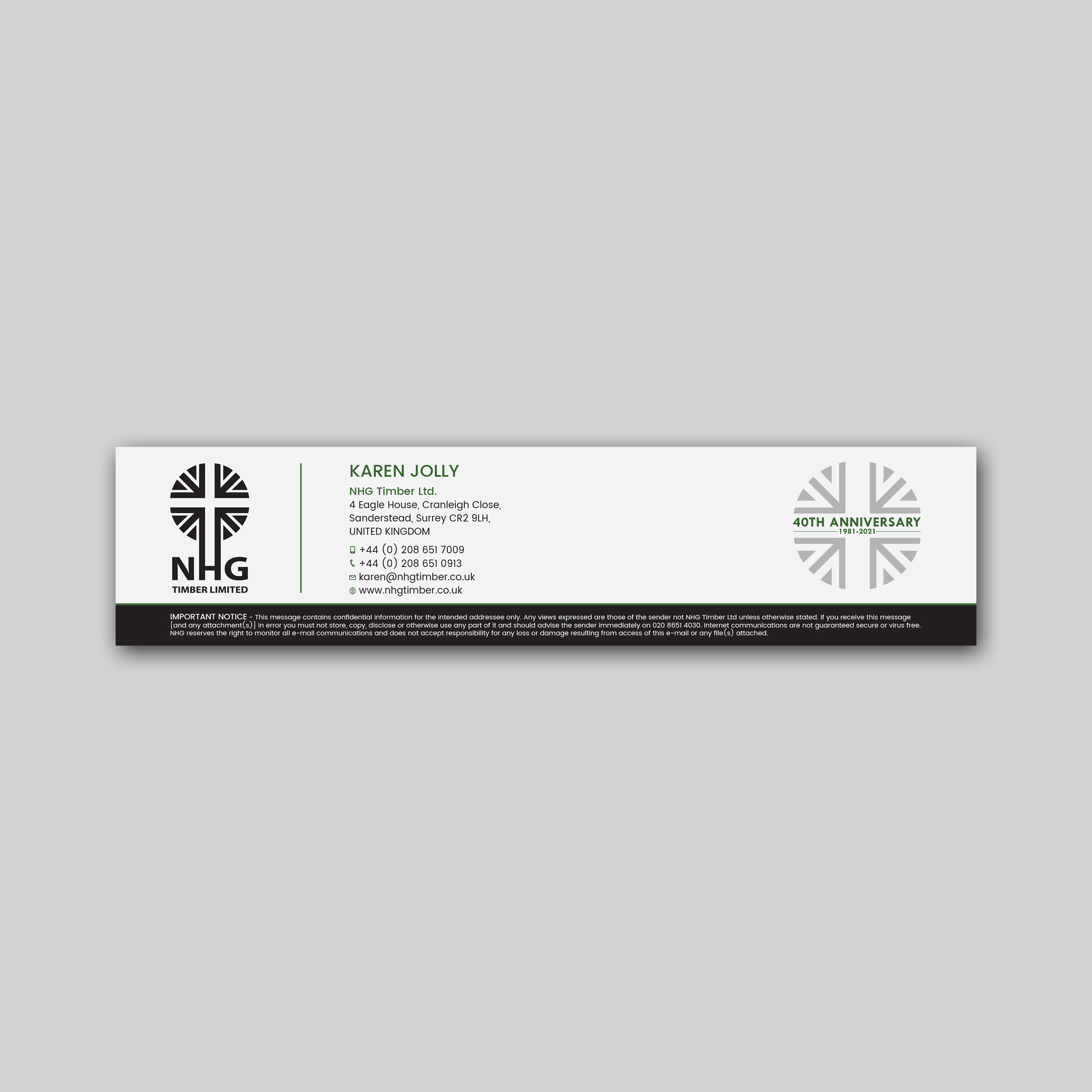 Business Card Design by Tripti Ranjan Gain for NHG Timber Ltd | Design #26058109