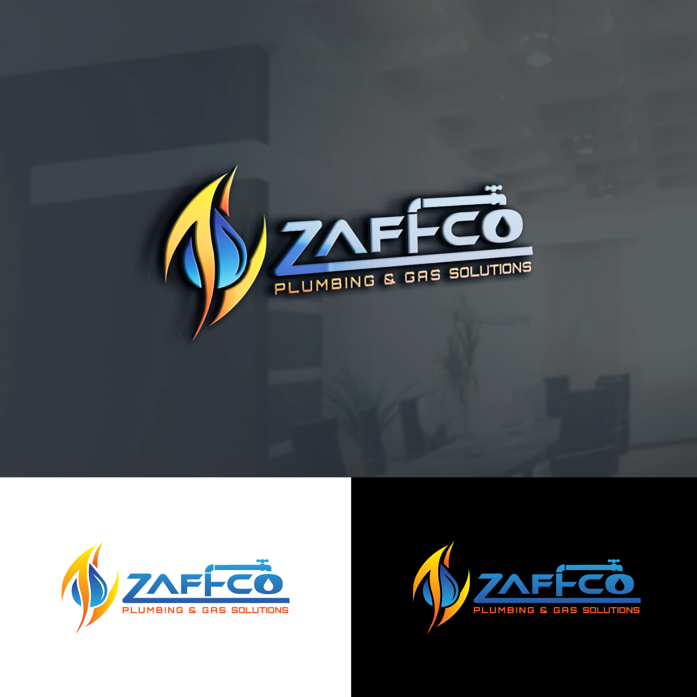 Diseño de Logo por Radsky17 para Zaffco plumbing and gas | Diseño #26087604
