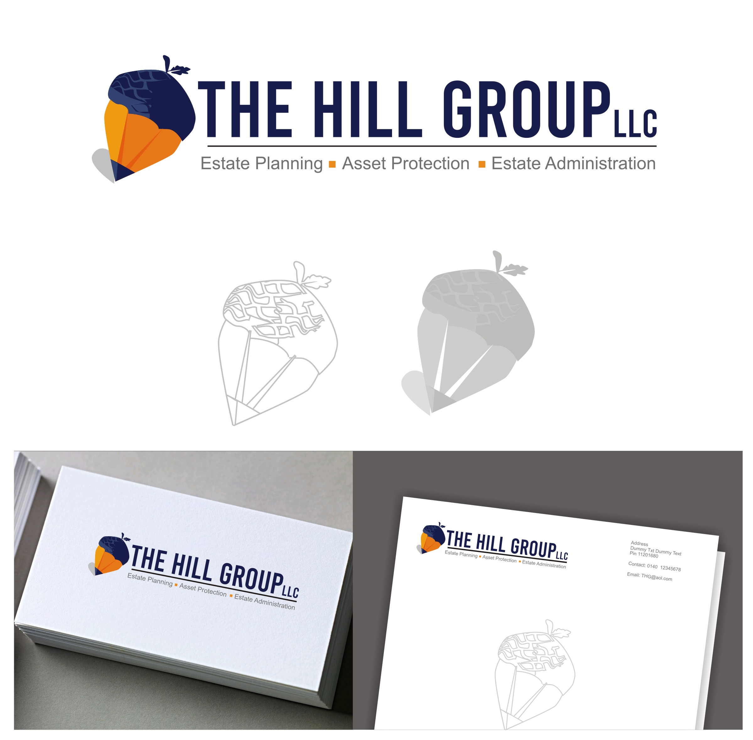 Logo Design by Falguni for The Hill Group, LLC | Design #26088450