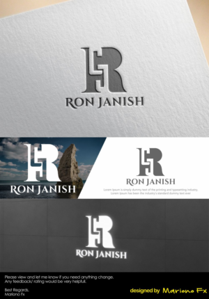 RCJ or Ron J | Logo Design by Mariono Fx