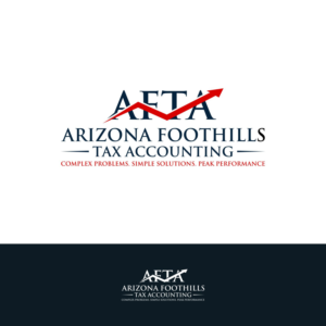 Arizona Foothills Tax Accounting Inc. Complex Problems. Simple Solutions. Peak Performance. | Logo Design by emaviolar7