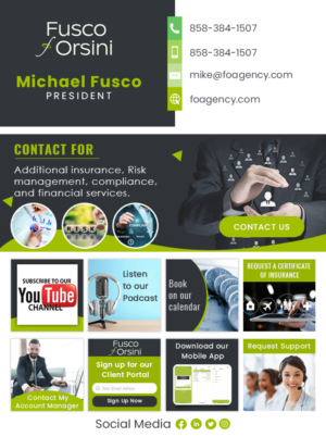 Various Design Assets for an Email Signature Template