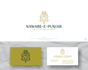 Nawabe-e-Punjab , with the slogan (The pleasure of ROYAL dining) | Logo Design by MBARO