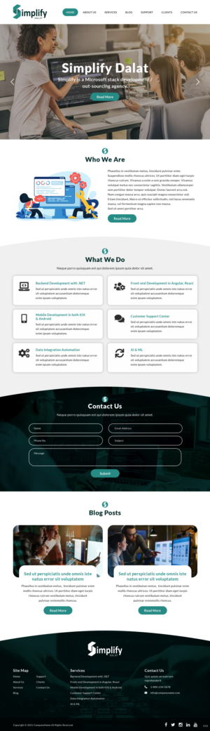 Web Design by pb for this project | Design: #26068732