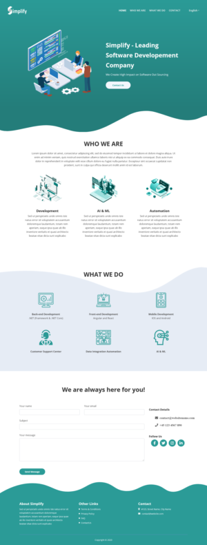 Web Design by websketchworld for this project | Design #26132515