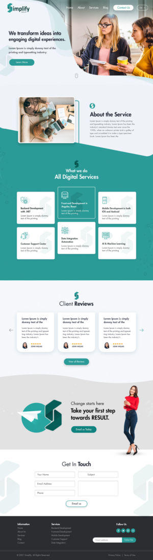 Web Design by Shijo John for this project | Design: #26067714