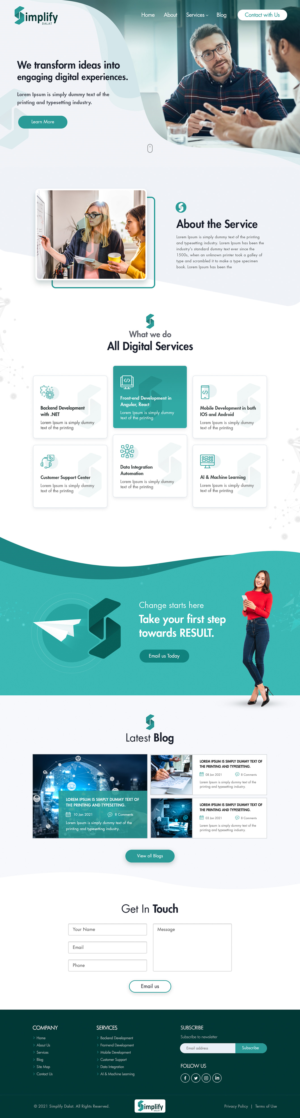 Web Design by Shijo John for this project | Design: #26076443