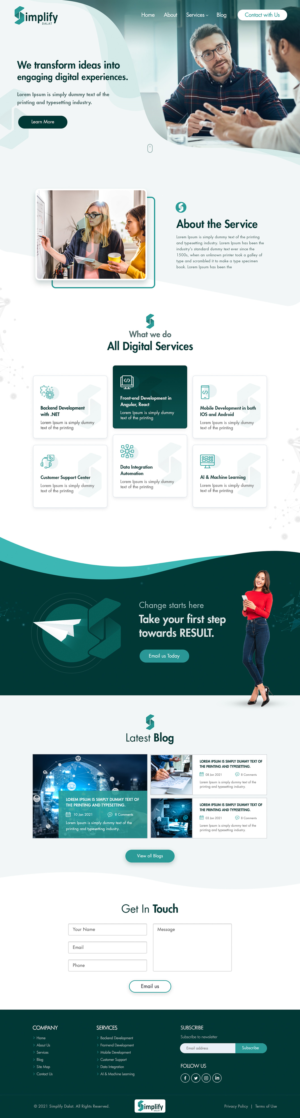 Web Design by Shijo John for this project | Design: #26076444