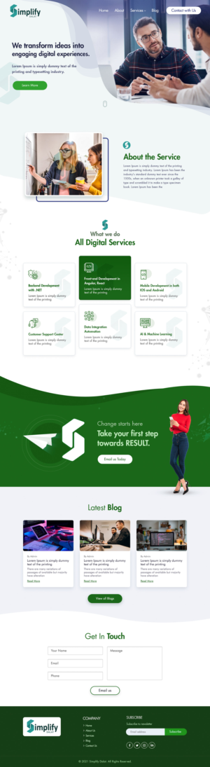 Web Design by Shijo John for this project | Design: #26097918