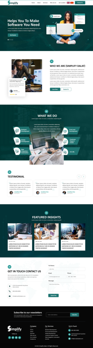 Web Design by Titan Eagle for this project | Design: #26068578