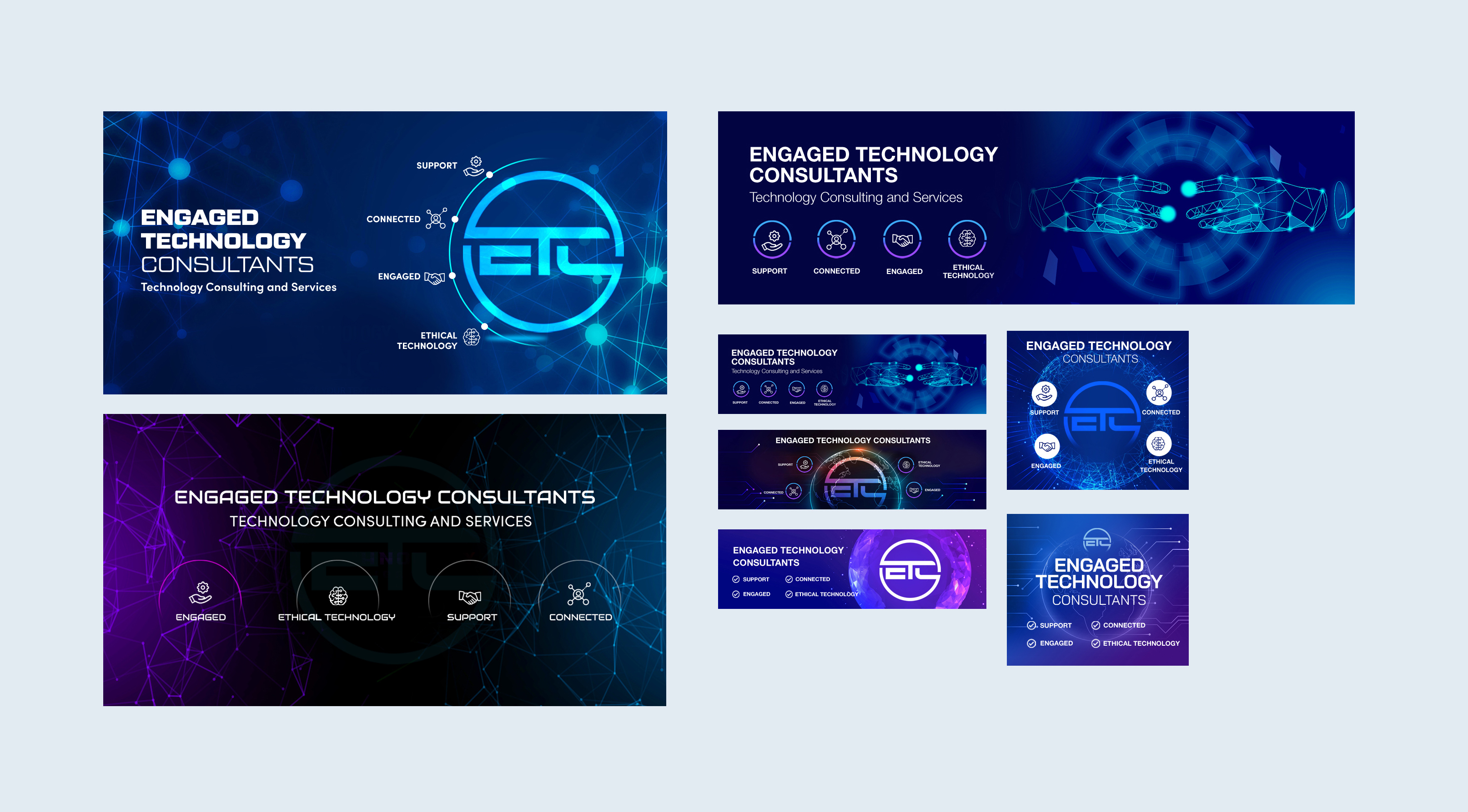 Banner Ad Design by Blue Sparrow for Engaged Technology Consultants Inc. | Design #26070538
