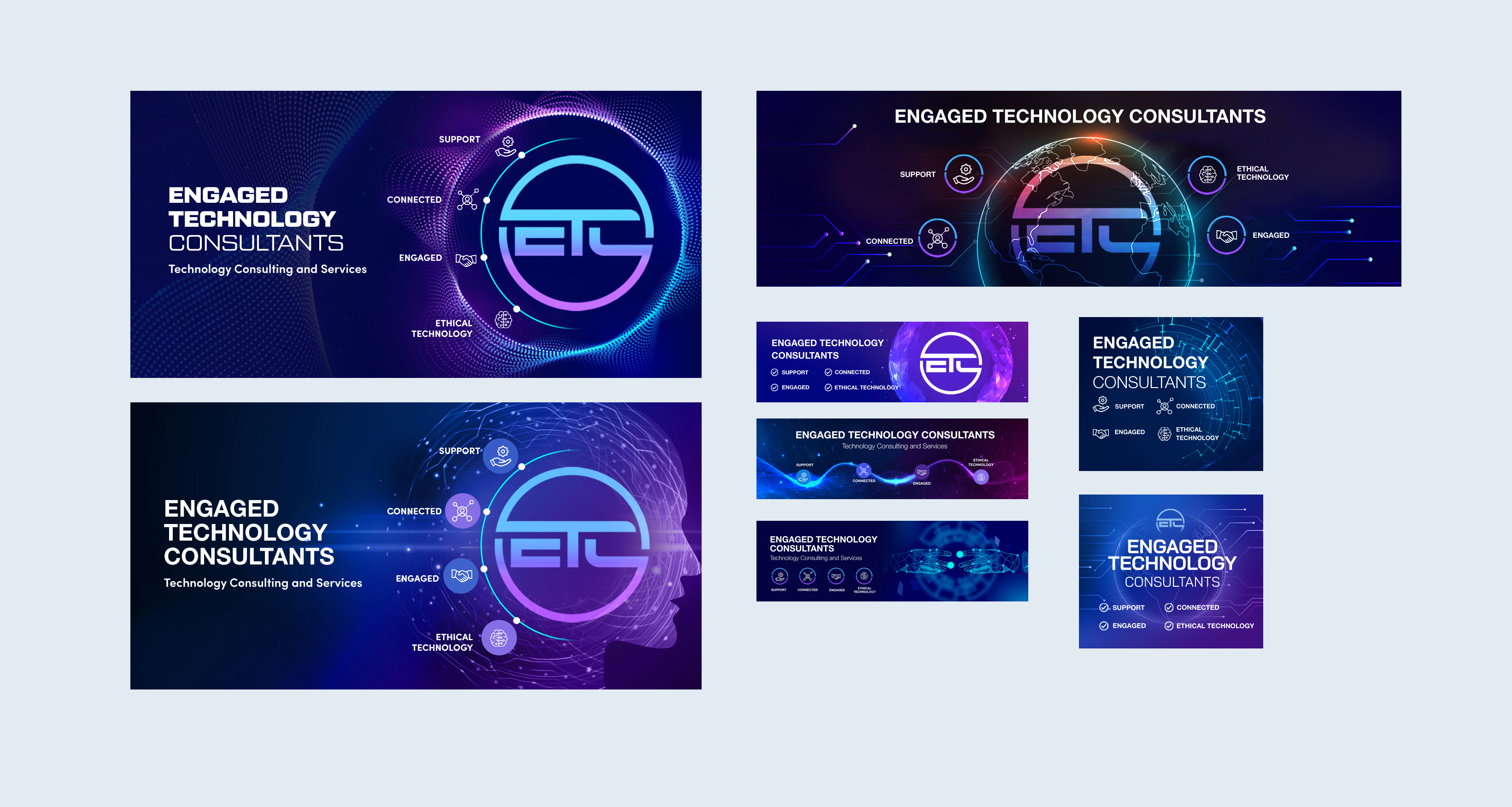 Banner Ad Design by Blue Sparrow for Engaged Technology Consultants Inc. | Design #26070539