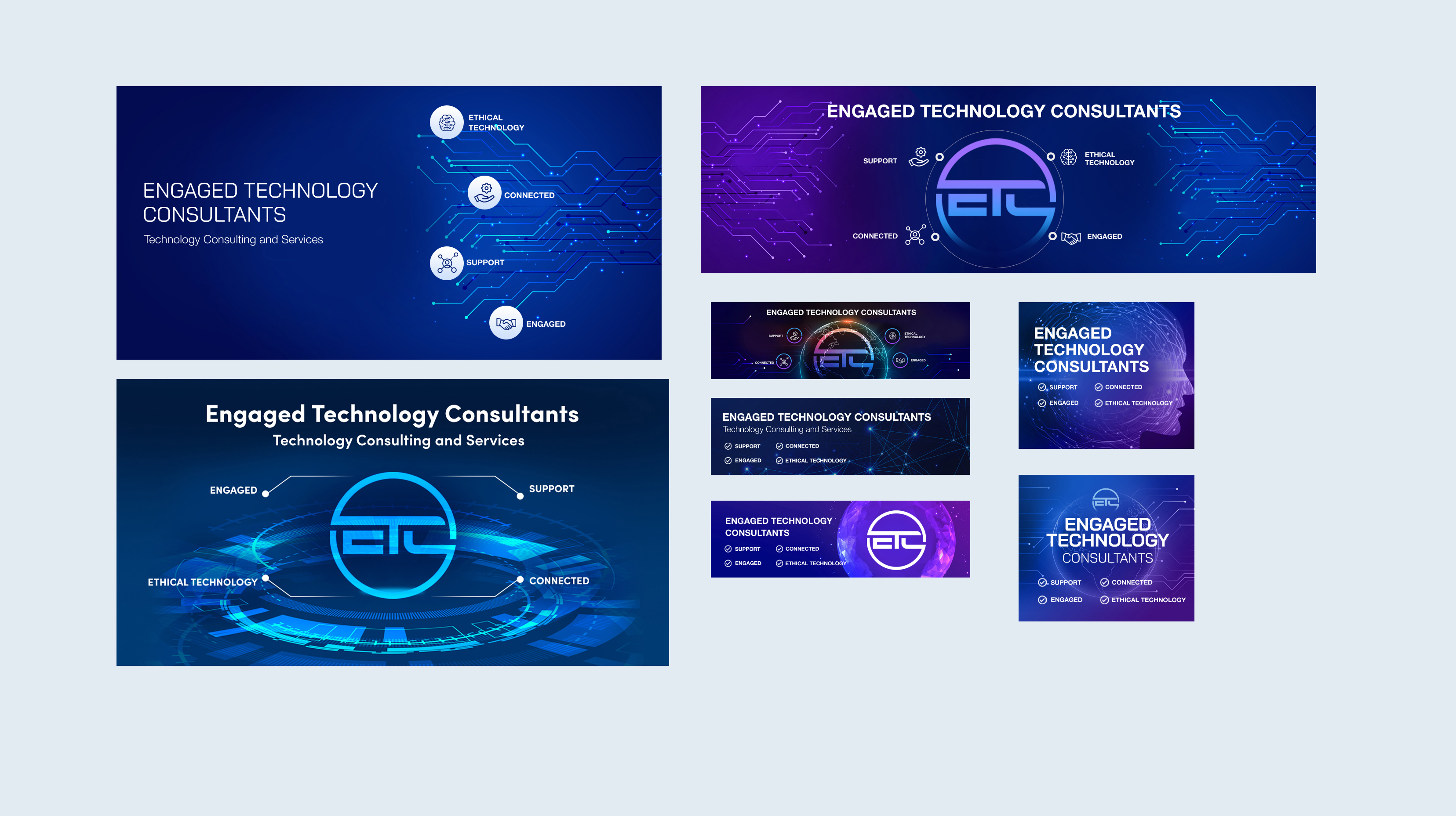 Banner Ad Design by Blue Sparrow for Engaged Technology Consultants Inc. | Design #26070541