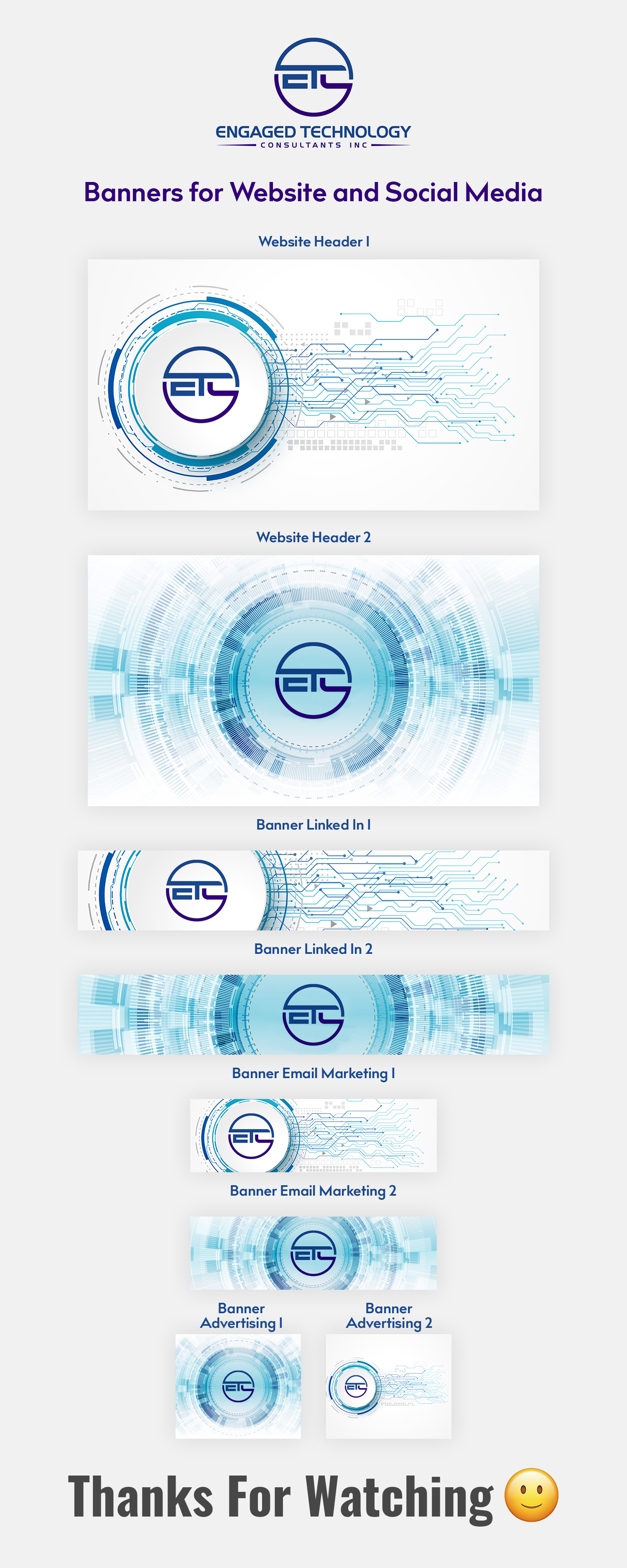 Banner Ad Design by Ilmash for Engaged Technology Consultants Inc. | Design #26089396