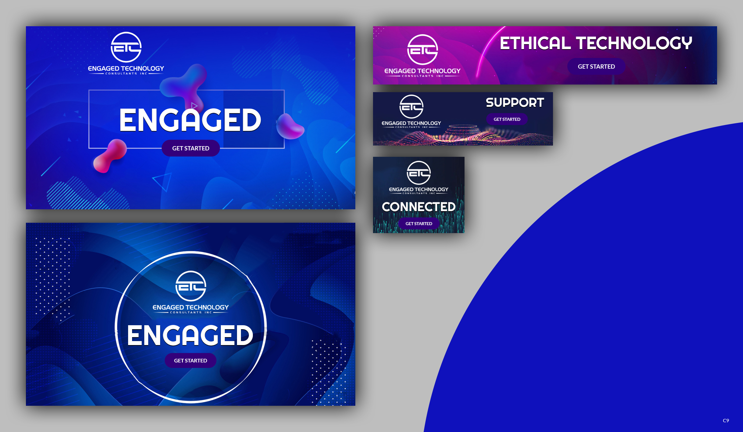 Diseño De Banner Publicitario por pb para Engaged Technology Consultants Inc. | Diseño #26068667