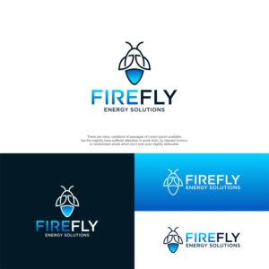 Firefly is the main word we want. Energy Solutions is secondary, with smaller font and probably not even on the same line but below Firefly. The main part of the logo will be the actual firefly bug. | Logo Design by XinThink