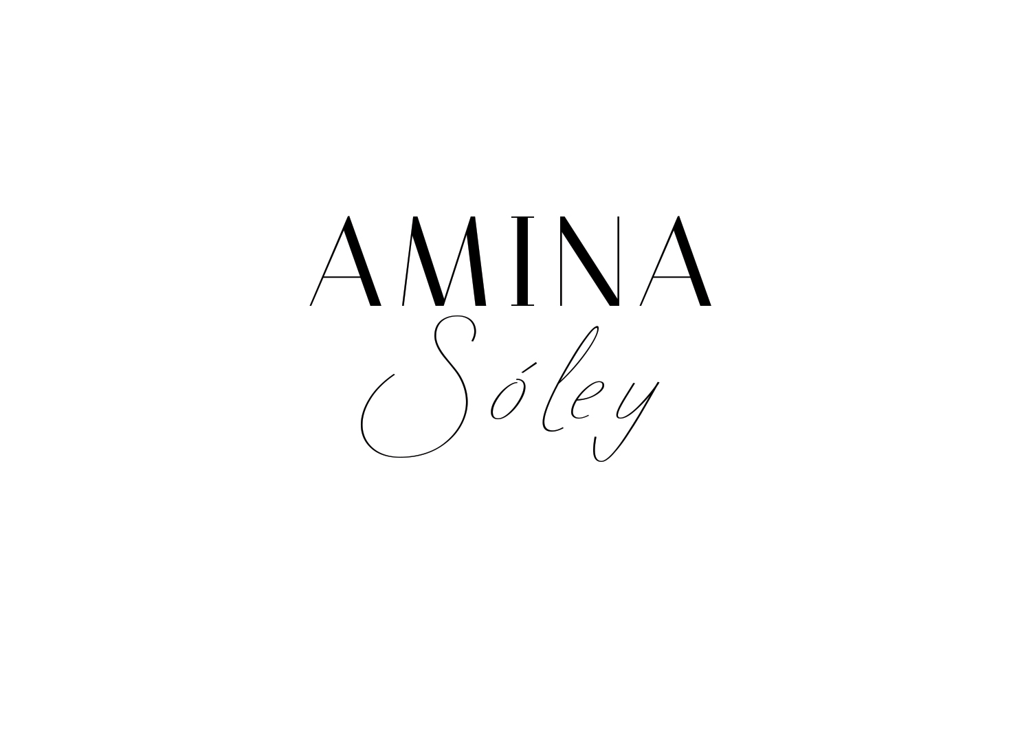 Logo Design by ivo_i_ivanov for Amina Sóley | Design #26068199