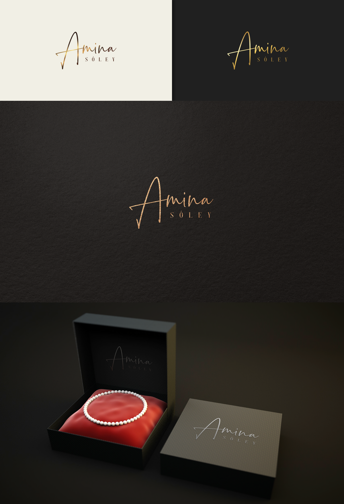 Logo Design by Paperfox Designs for Amina Sóley | Design #26064984