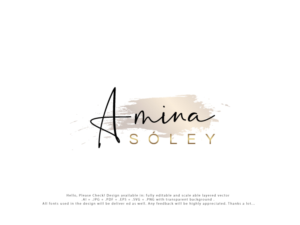 Logo Design by Pro_DesignMaster for Amina Sóley | Design: #26084125