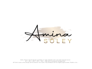 Logo Design by Pro_DesignMaster for Amina Sóley | Design: #26084127
