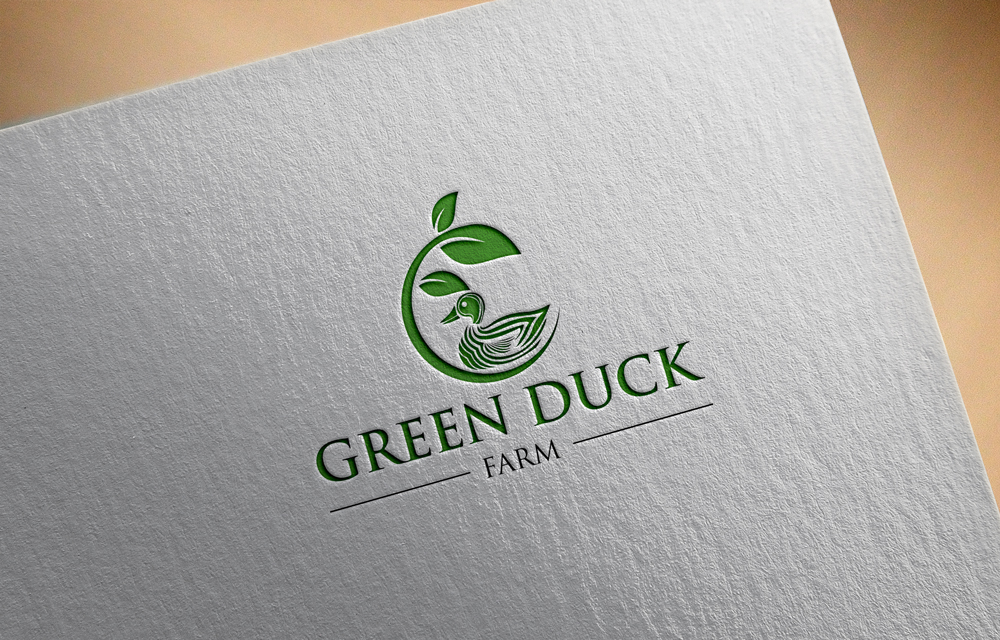 Logo Design by Hridoy Mizi 2 for Green Duck Farm | Design #26062189