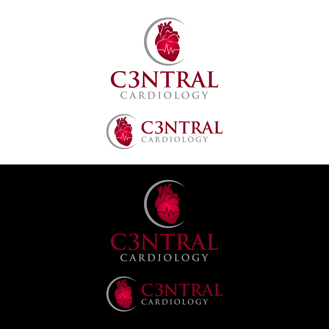 Logo Design by sangeloenriquez for Central Cardiology Clinic | Design #26069049