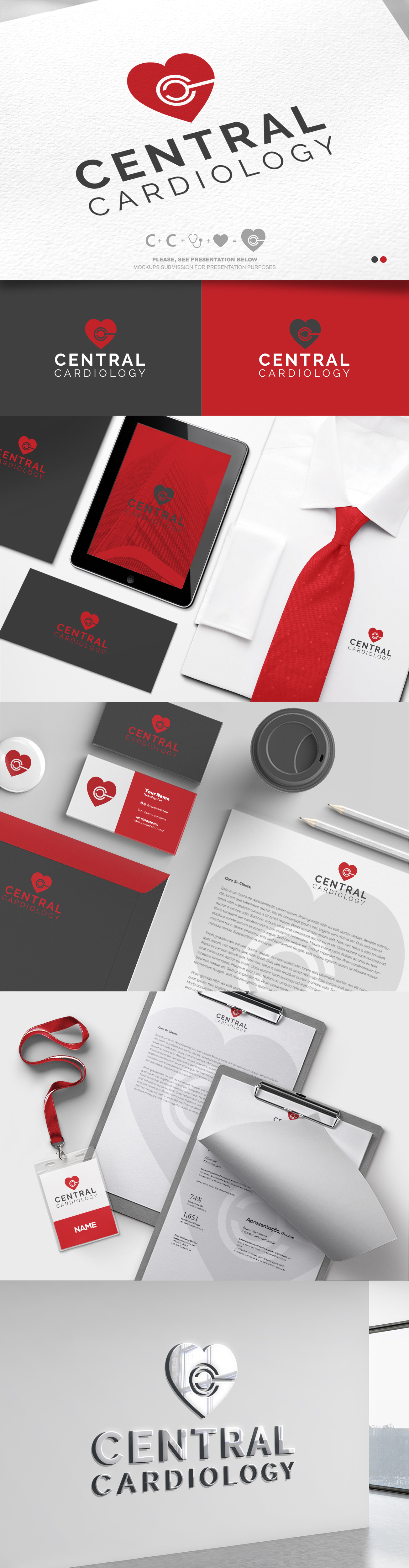 Logo Design by rafaeldsgn for Central Cardiology Clinic | Design: #26069398
