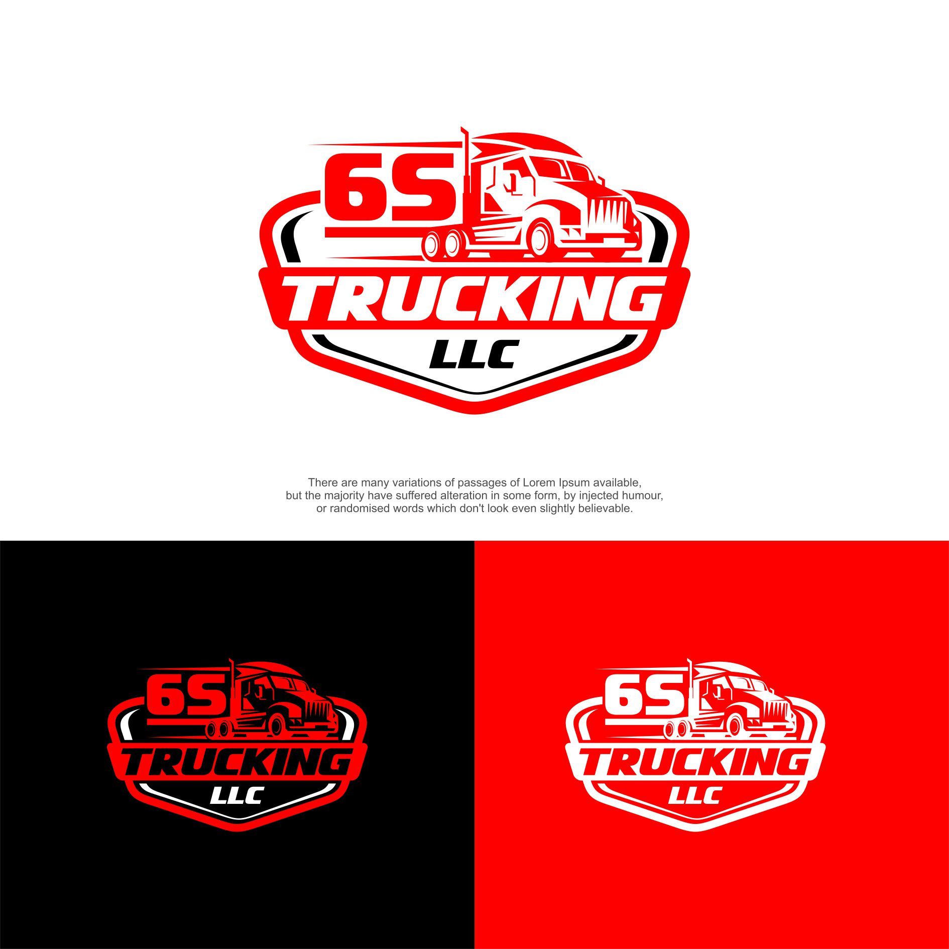 Logo Design by XinThink for 6S Trucking LLC | Design #26072593