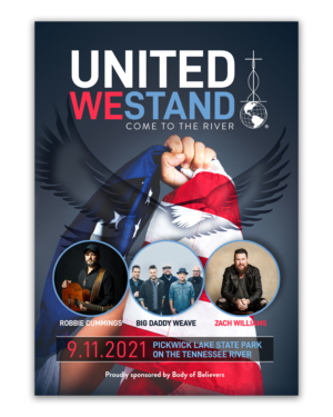 United We Stand / Come to the River  | Flyer-Design von ELOISE LIND