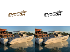 Boat name   “Enough” | Graphic Design by Arun 25