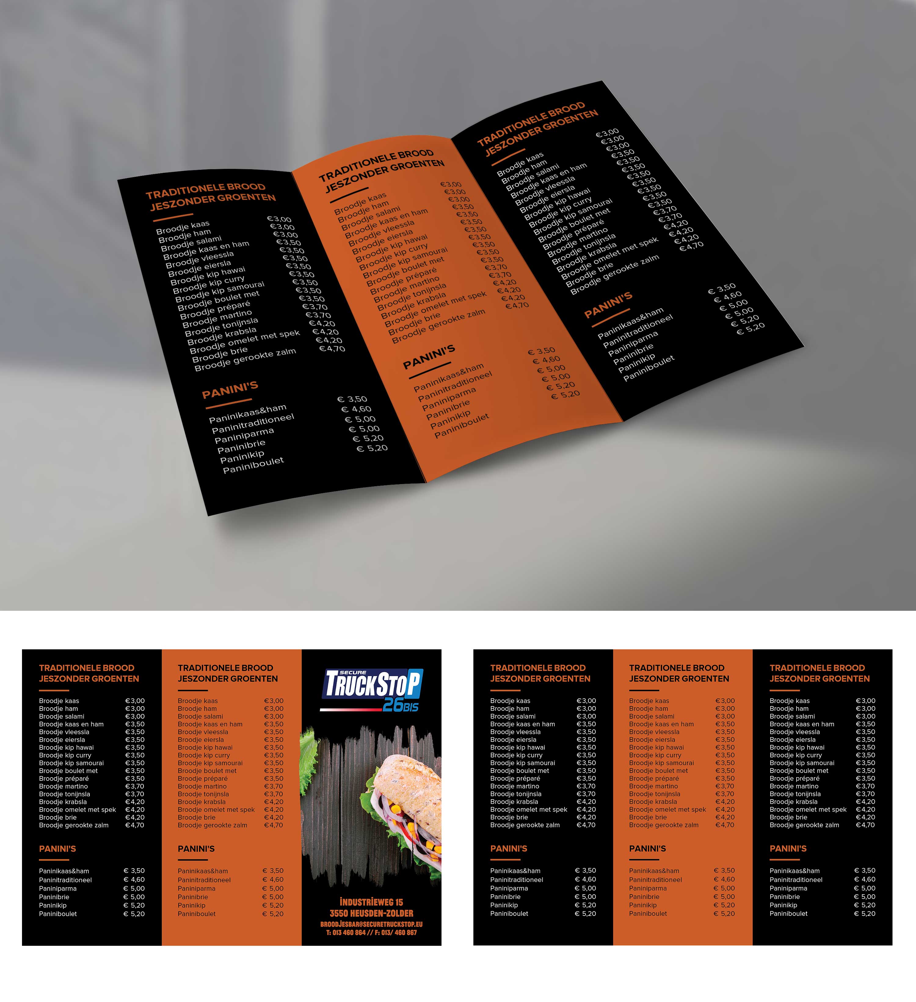 Flyer Design by Deziners Zone for Truckstop 26Bis BV | Design #26079097