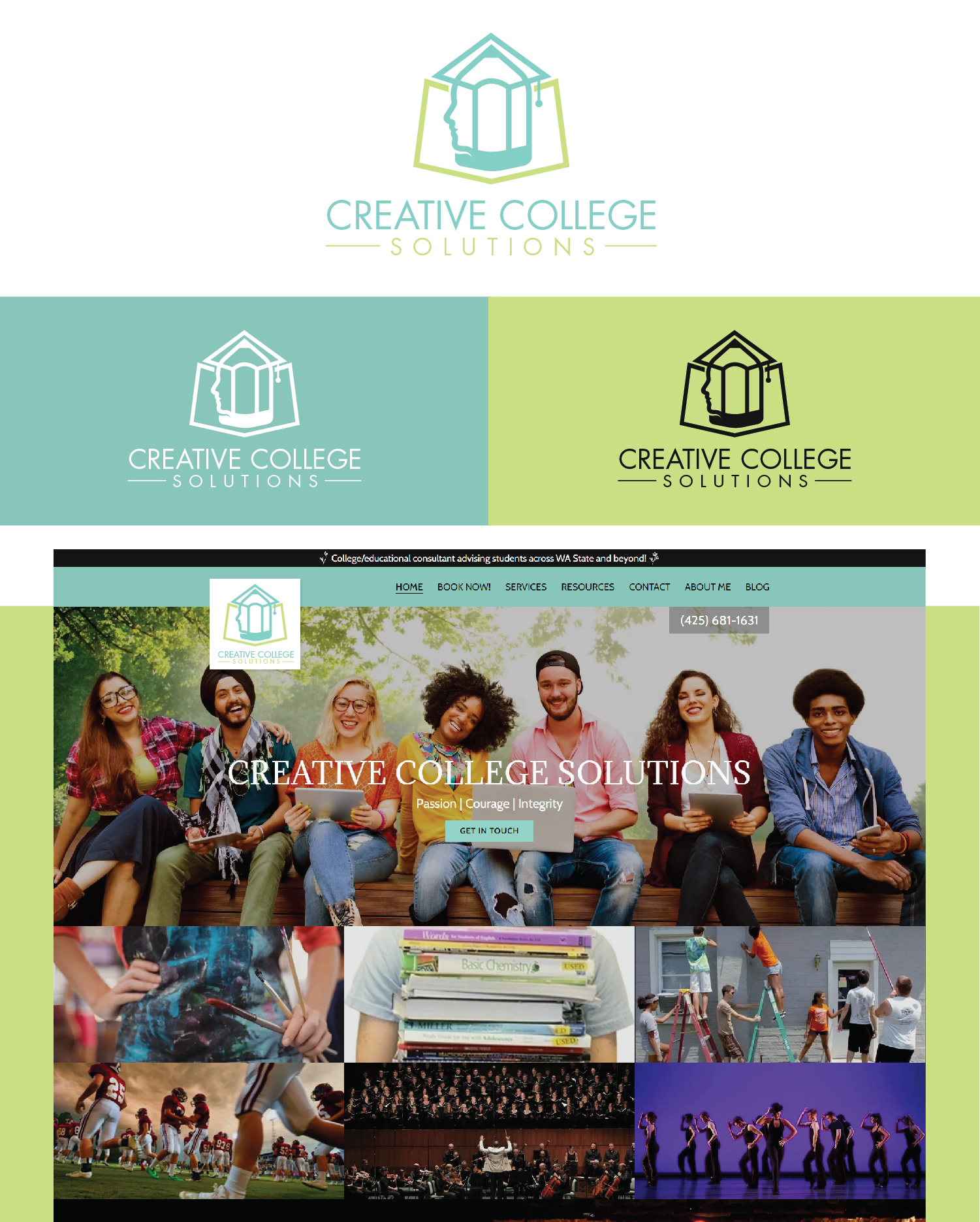 Logo Design by Maxo-Biz for Creative College Solutions  | Design #26077901