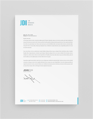 Letterhead Design by stoodio.id for Jim Donahue Images | Design: #3645052