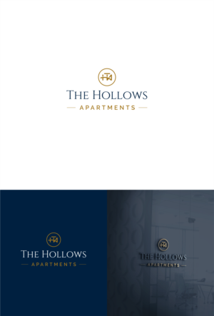 The Hollows, The Hollows Apartments, TH, THA | Logo Design by *mary
