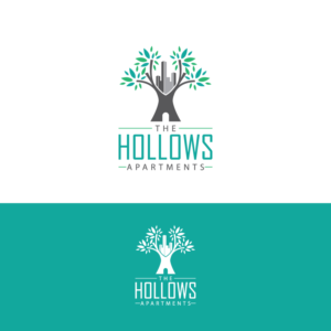 The Hollows, The Hollows Apartments, TH, THA | Logo Design by Graphic Bricks