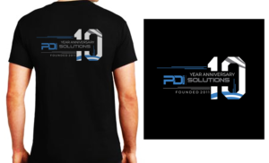 10 Year Company Anniversary | T-shirt Design by NILDesigns
