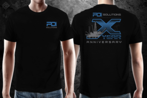 10 Year Company Anniversary | Design de T-shirt par gekgrfx