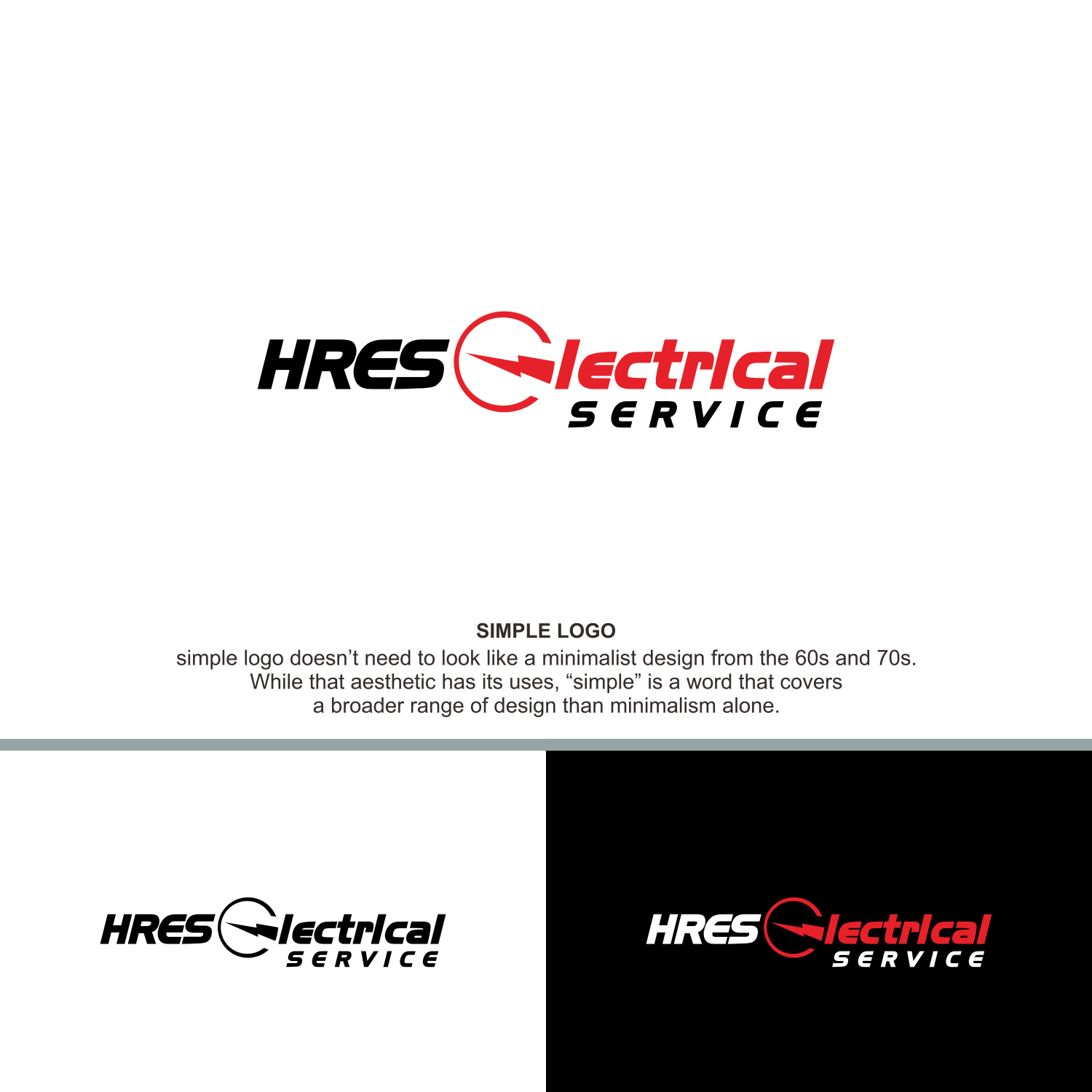 Logo Design by marzuq for HRES Electrical Services | Design #26072468