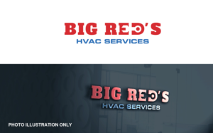Big Red's HVAC Services | Logo Design by MT