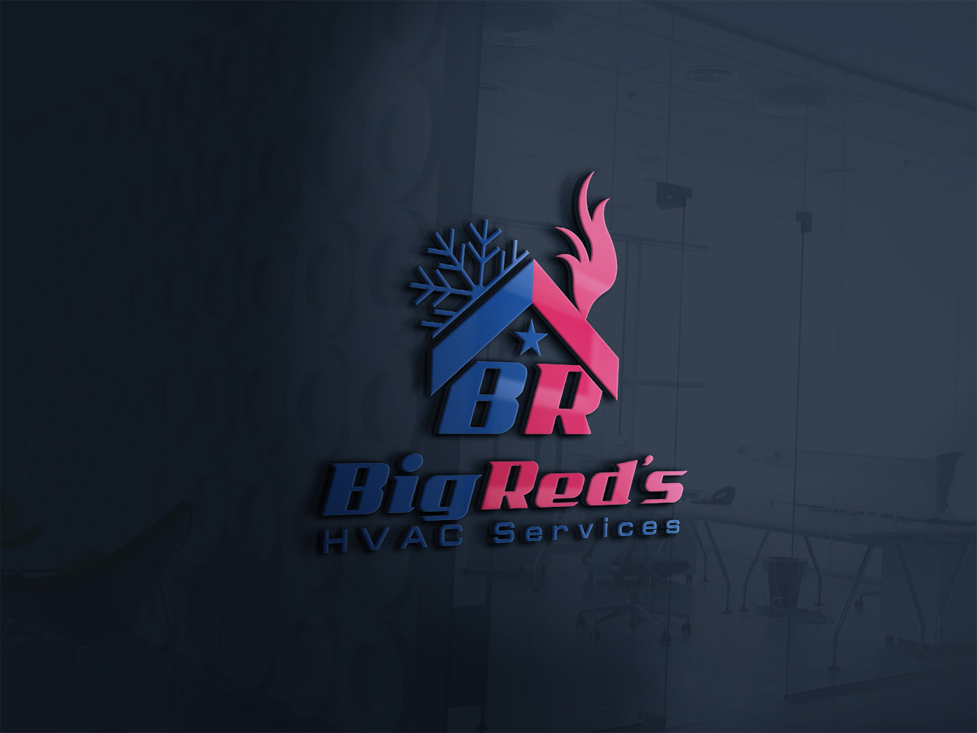 Logo Design by Deziners Zone for Big Red's HVAC Services | Design #26079728