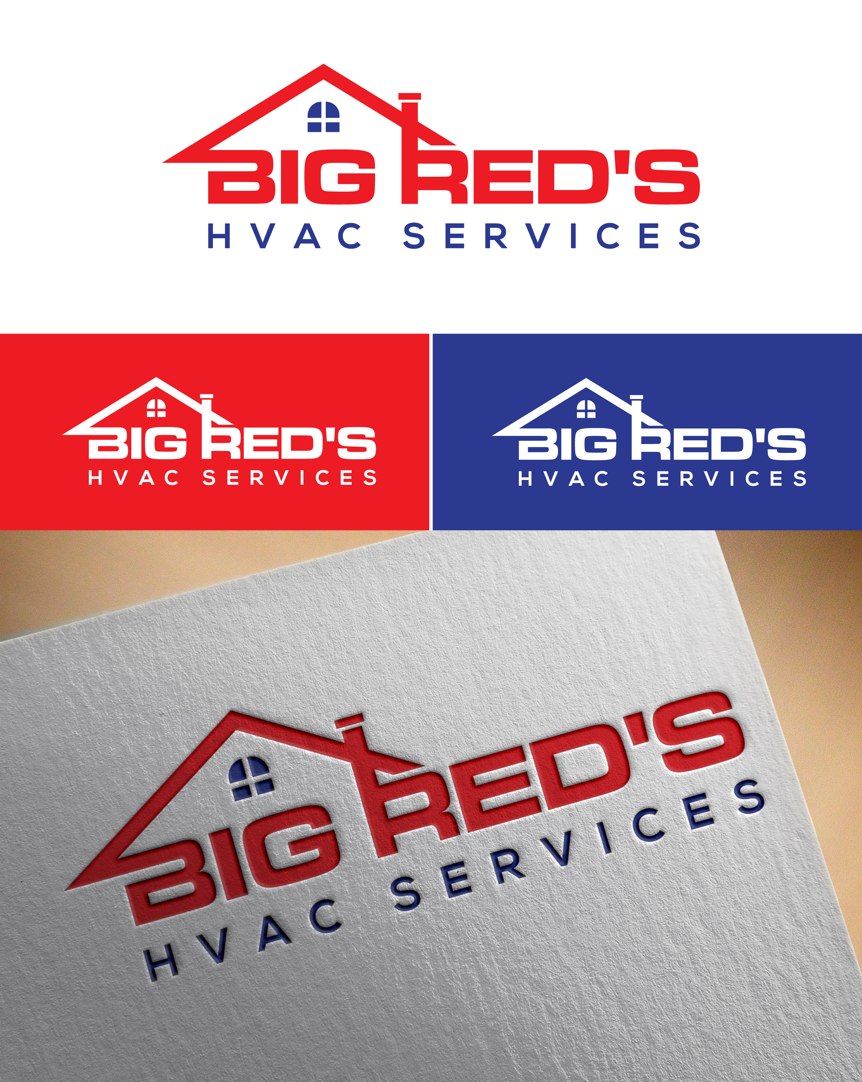 Logo Design by Mongsh for Big Red's HVAC Services | Design #26077169
