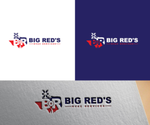 Big Red's HVAC Services | Logo Design by uitaki