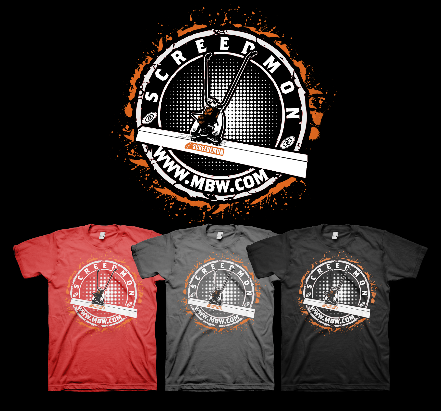 T-shirt Design by badpixelarts for M-B-W, INC. | Design #26079156